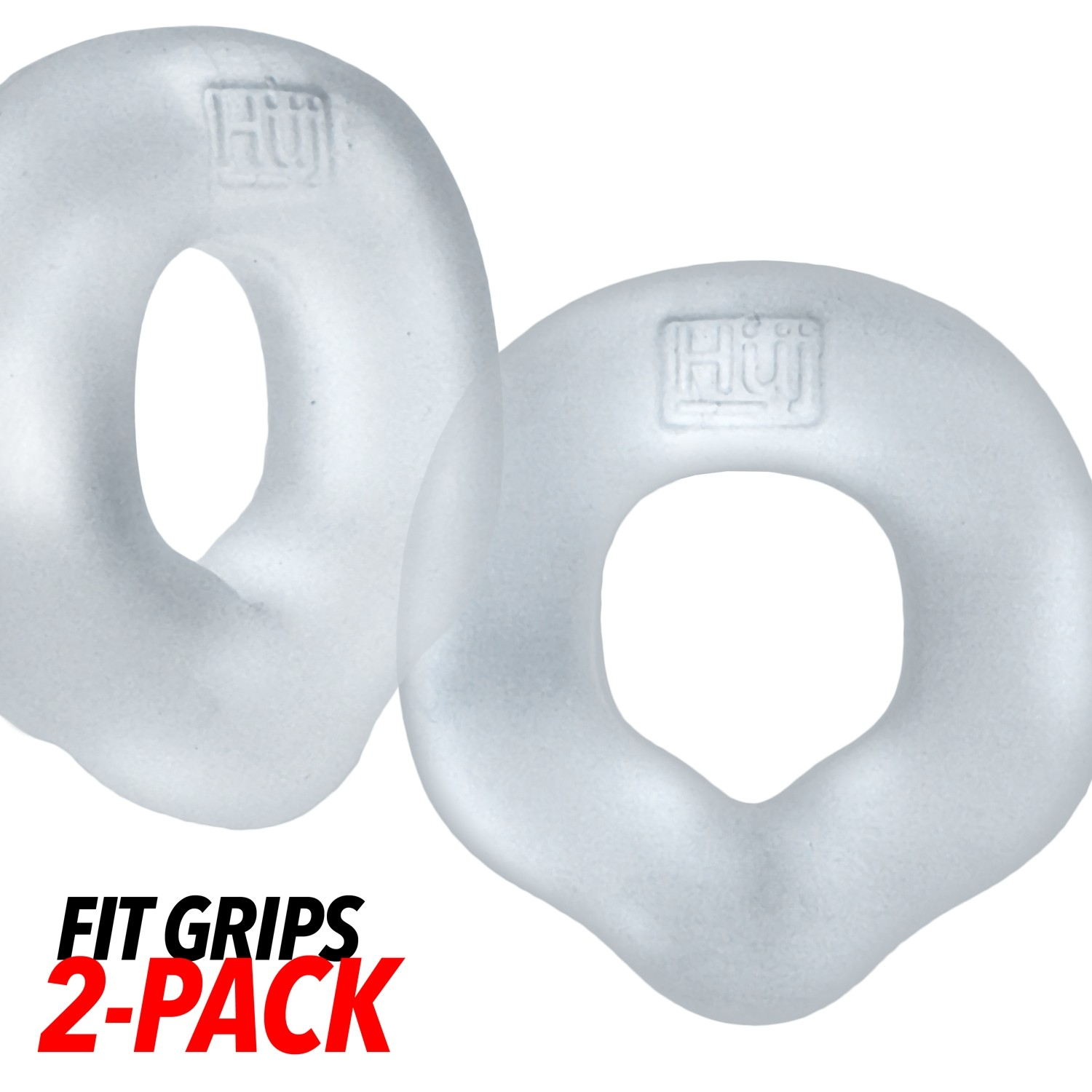FIT GRIPS 2-pack ergo-fit cockrings CLEAR/CLEAR - Roliac