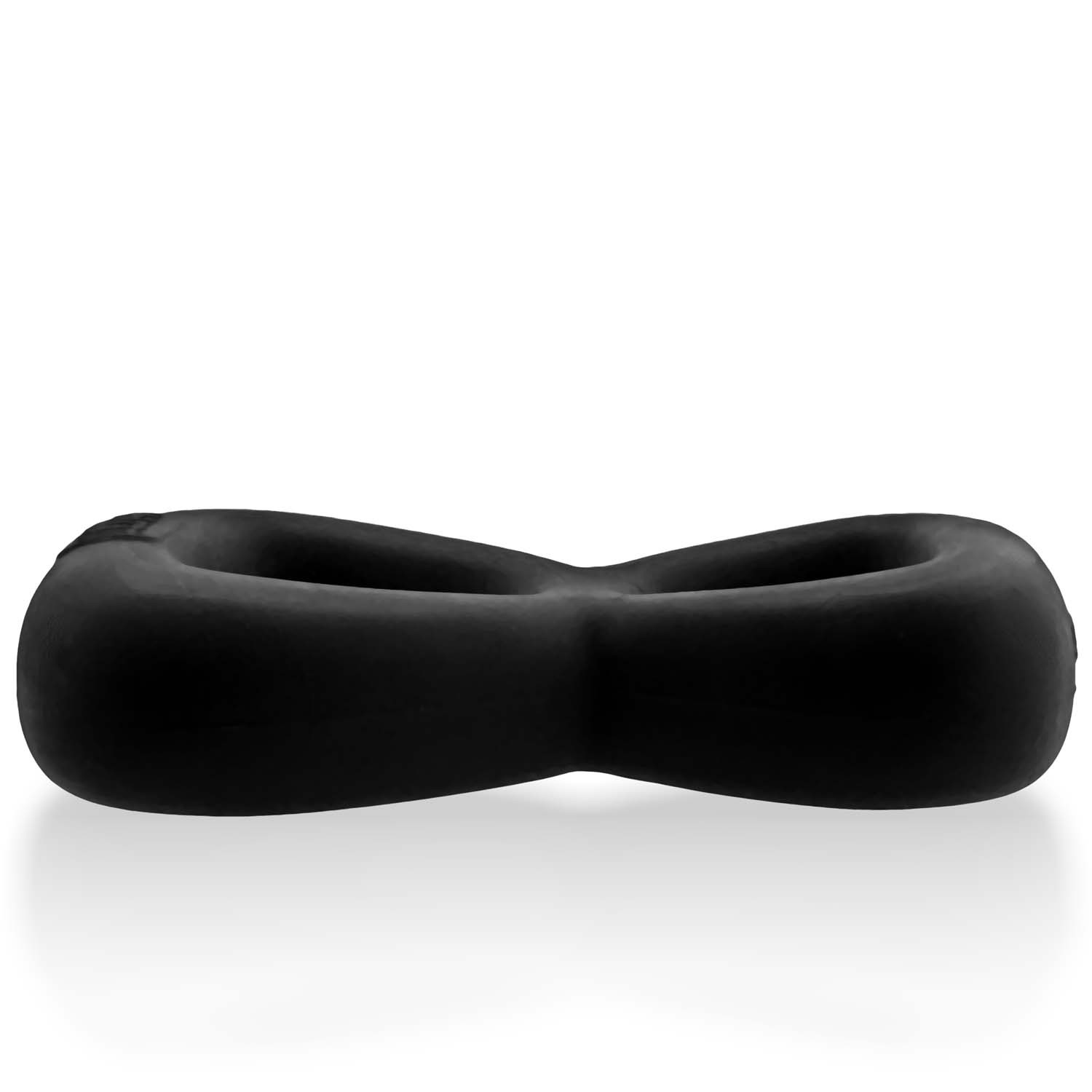 BOOMERANG anneau pénien double & tendeur testiculaire NOIR FUMÉE