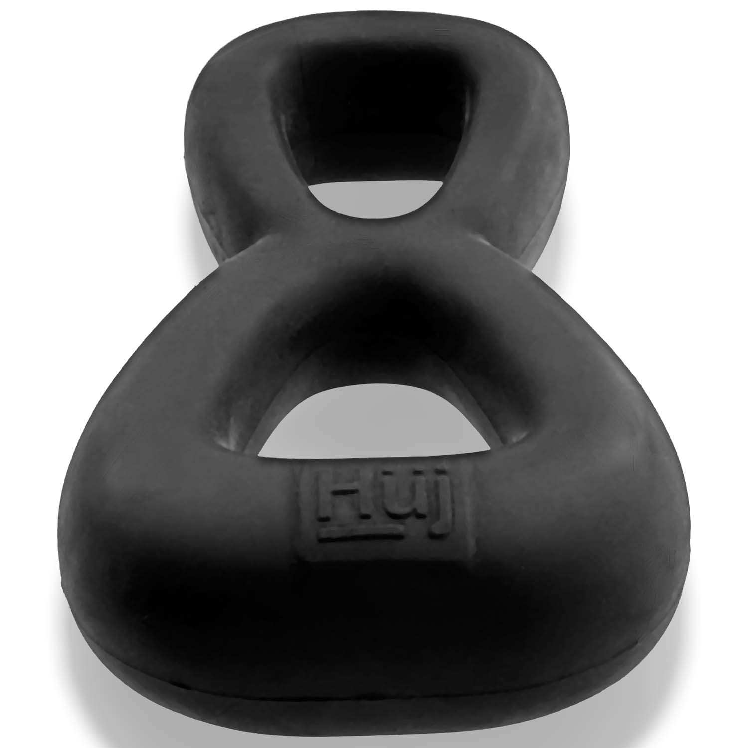 BOOMERANG anneau pénien double & tendeur testiculaire NOIR FUMÉE