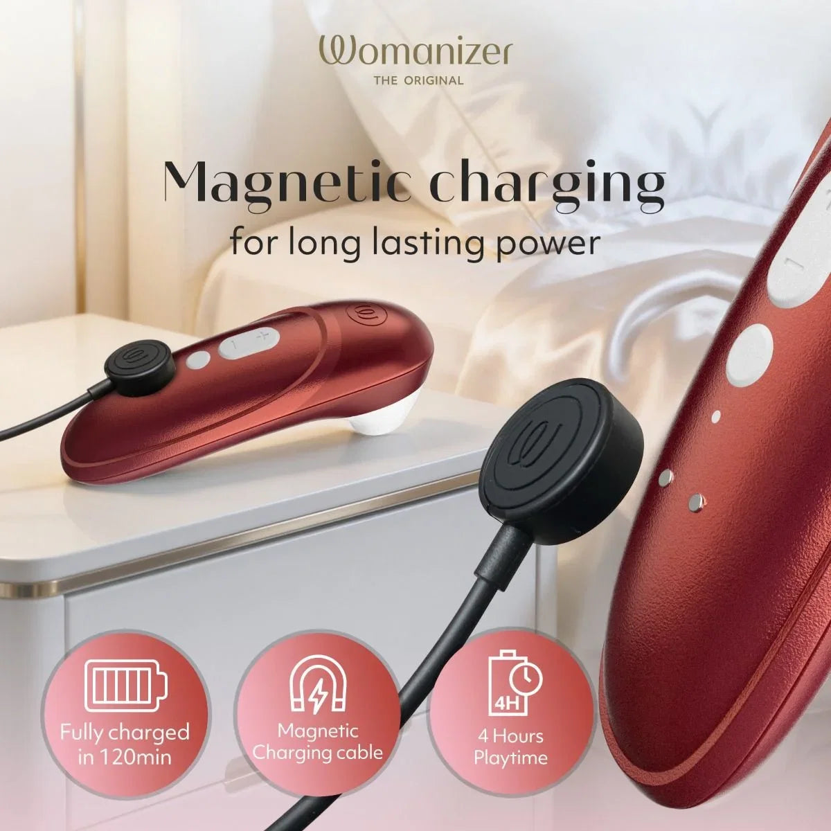 Womanizer Pro - Rouge Bordeaux