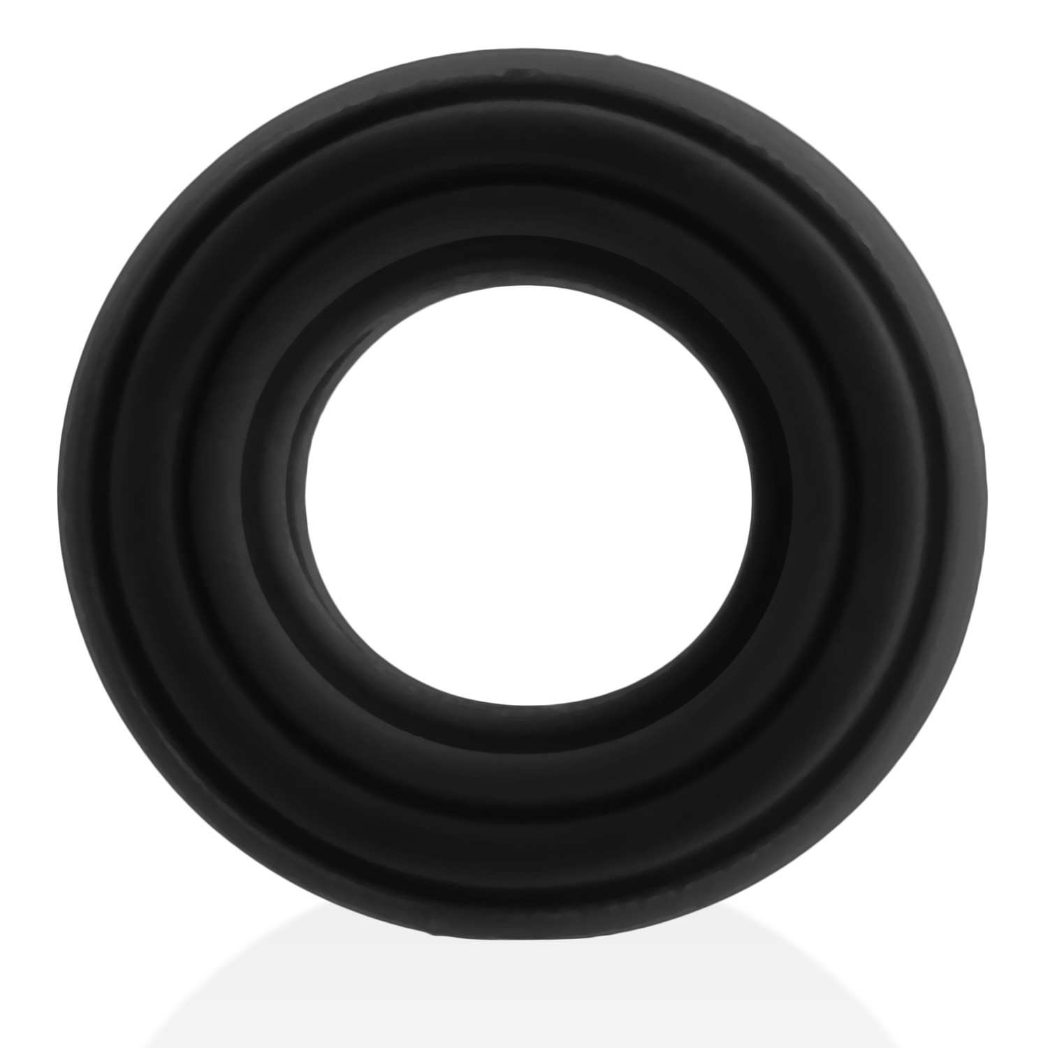 ROTO anillo para gallo con surcos acanalados NEGRO NIEBLA
