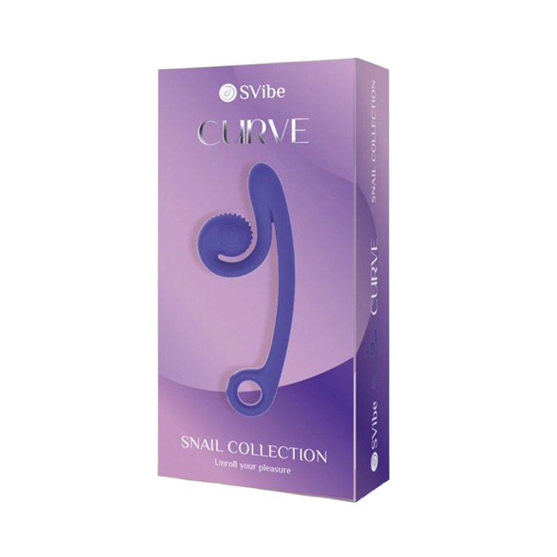SVibe Snail CURVE vibrator, purple - Roliac