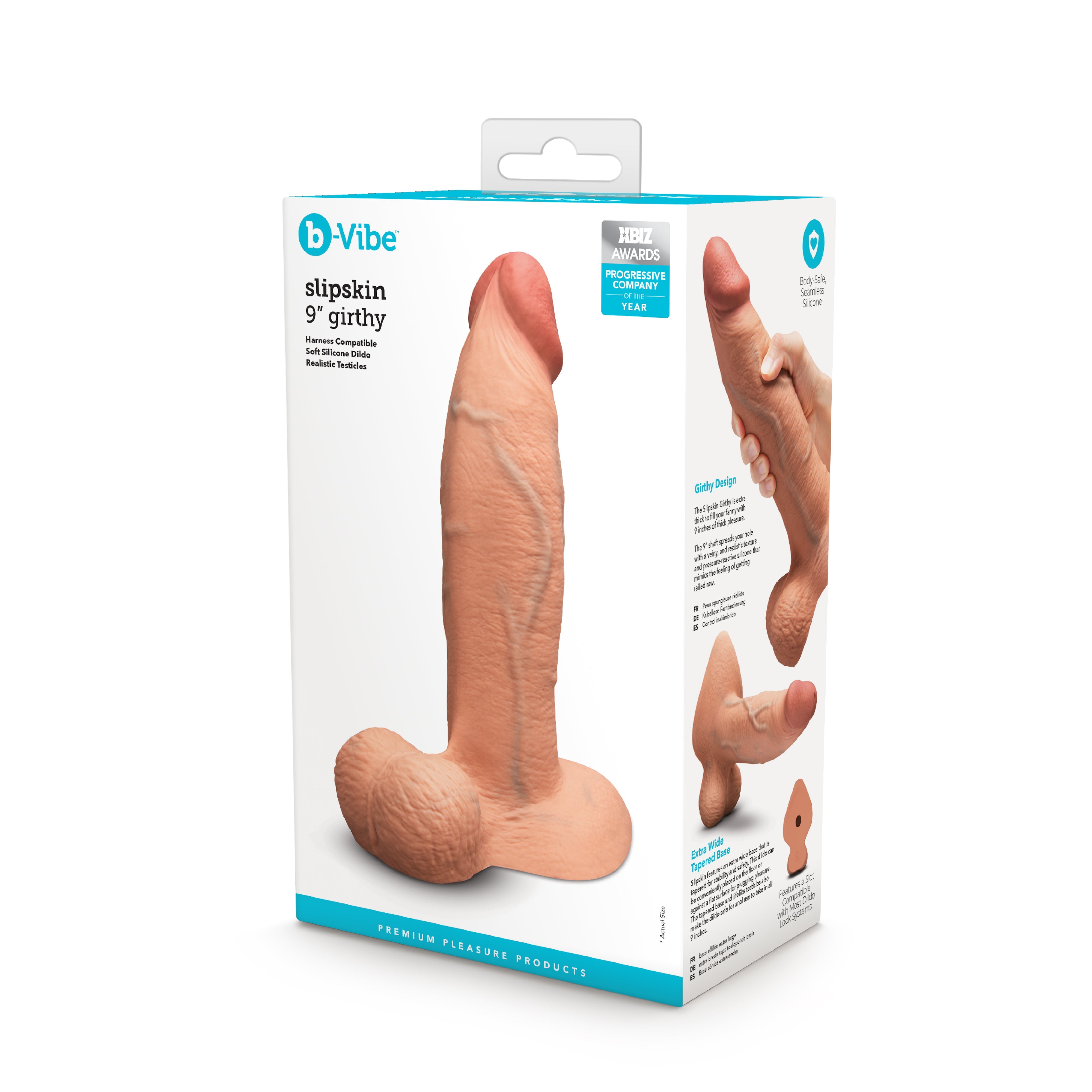 Slipskin Realistic Silicone Dildo - 9