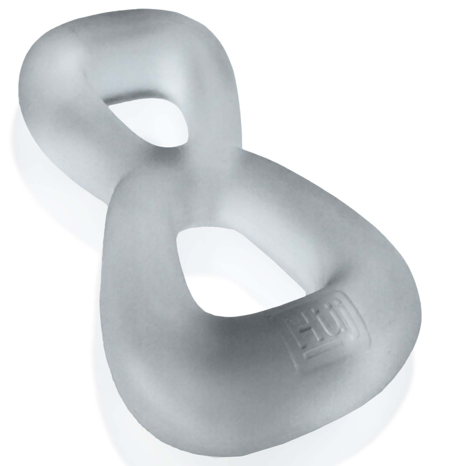 Anneau pénien à double anneau et tire-testicules BOOMERANG VAPEUR CLAIRE